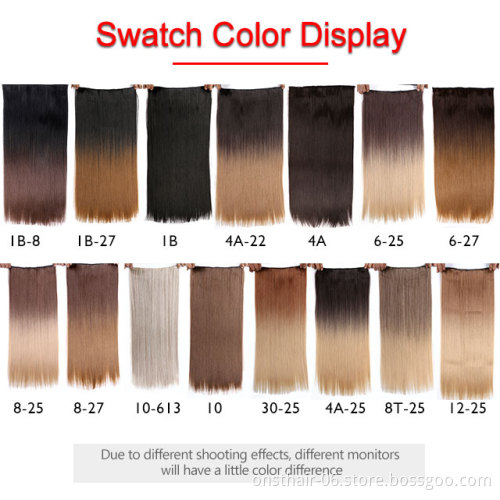 Wholesale 15 Colors Clip In Kids Hair Clip Hair Extensions with 5 Clips